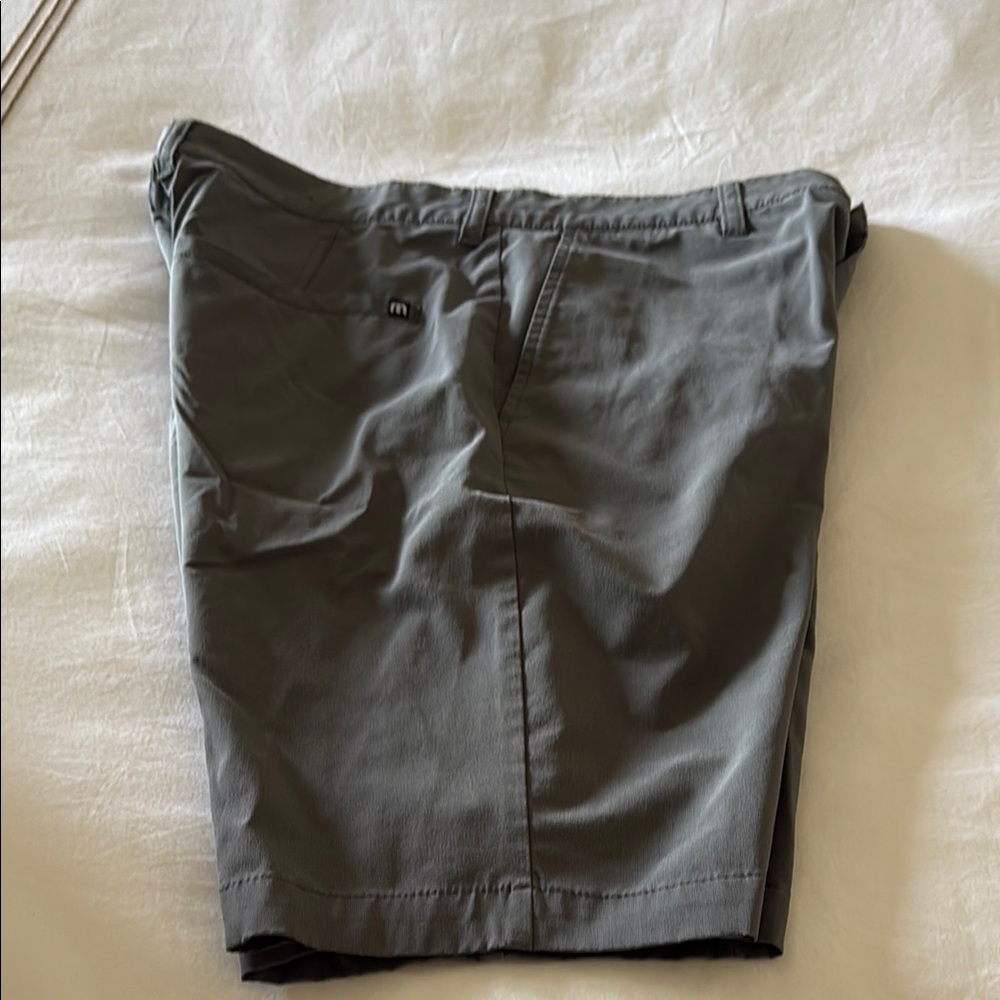 Travis Mathew Gray Flat Front Shorts